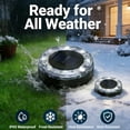 thumbnail image 3 of Solar Lights Outdoor Waterproof, LED Flat In-Ground Landscape Lights for Pathway, Garden, Yard, Patio, Driveway, Walkway, Lawn & Deck Lighting, 3 of 8