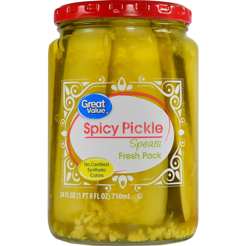 Great Value Spicy Pickle Spears, 24 fl oz