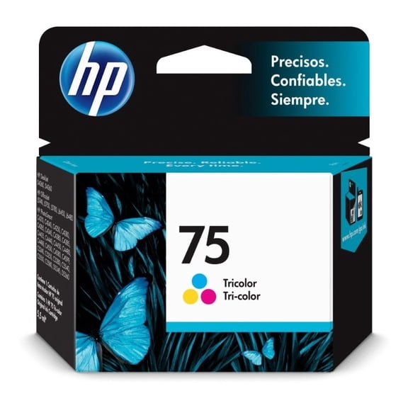 Cartucho de tinta HP 75 Tricolor Original CB337WL Para HP Deskjet D4360 Photosmart C4424 C4480 C4440 C4524