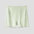 thumbnail image 2 of Scyoekwg Women's Boyshort Underwear Stretch Solid Color Safety Panties Breathable Mid‑Waist Ladies Briefs For Daily Wear (Green,XL), 2 of 8