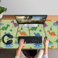 thumbnail image 4 of Long Mouse Pads for Desk,Green Dinosaurs Ponds Pattern Desk Mats on Top Of Desks, Desk Mouse Pad Extra Large with 3mm Non-Slip Base and Stitched Edge for Gaming,Office,Work,Home 47.3"x23.6", 4 of 6