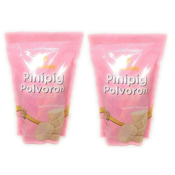 Goldilocks Pinipig Polvoron Shortbread 15pieces Net Wt 420g (15oz) Pack of 2