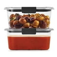 thumbnail image 3 of Rubbermaid Brilliance Food Storage Container, Medium Deep, 4.7 Cup, Clear, 2-Pack, 3 of 4