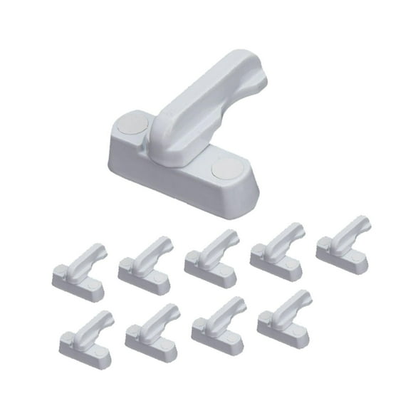 Luzkey 12x Sash Jammers Window Sash Locks Security Locks 180 Degree Rotation Window Restrictors for Home Bedroom Pets Casement Doors