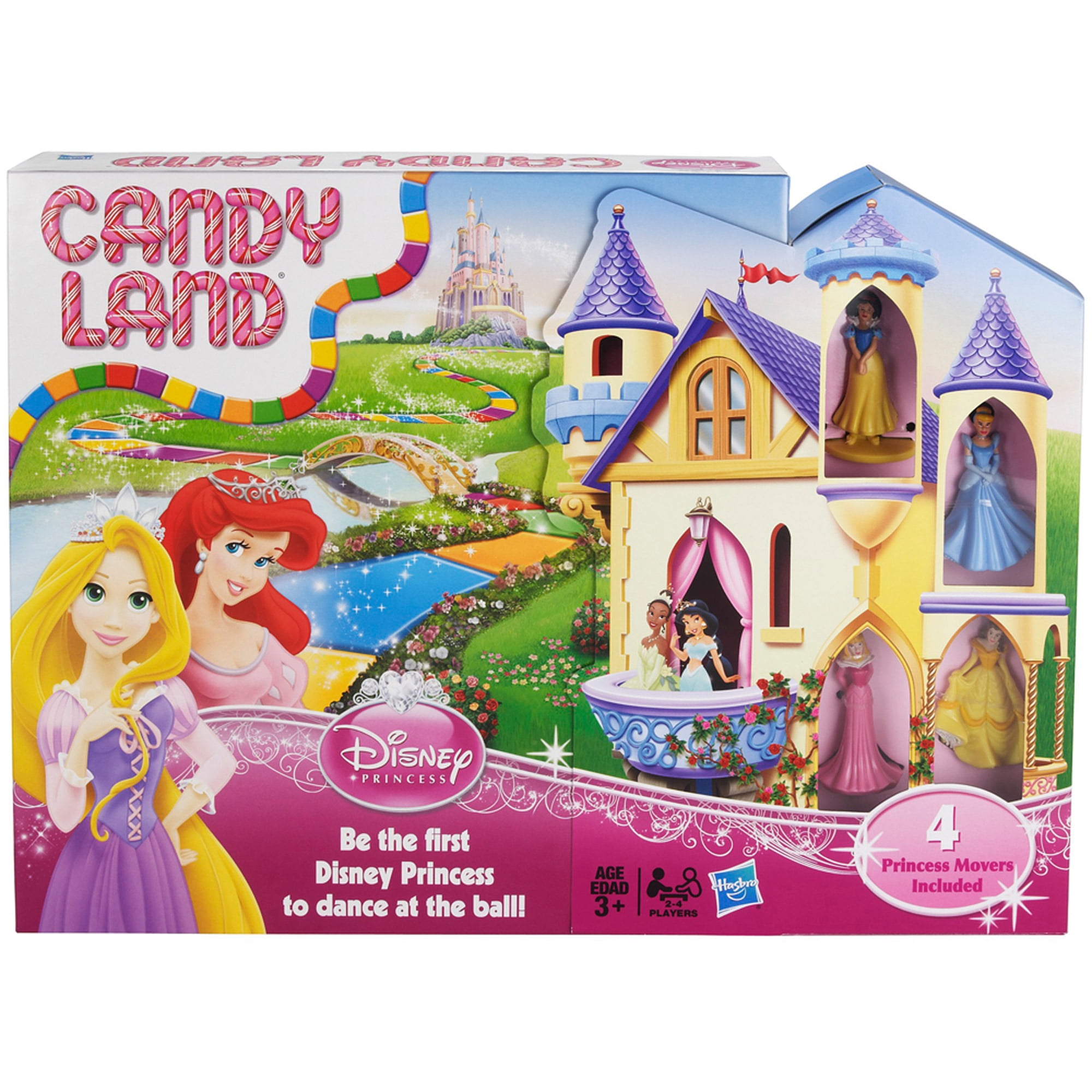 Candy Land Disney Princess Edition, For 2 to 4 players