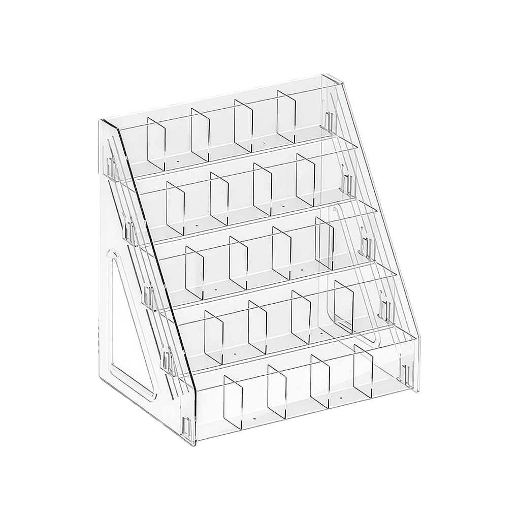 Large Capacity Marker Organiser Clear Acrylic Marker Pen Storage Rack for Desk