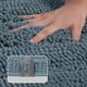 thumbnail image 2 of Bathroom Rug Extra Long Bathroom Rug Blue Chenille Bathroom Rug Non-slip Furry Bathroom Mat Furry Shower Mat, Soft and Comfortable, Super Absorbent, Washable Rug, 47 x 17 Inch, Gray Blue, 2 of 4