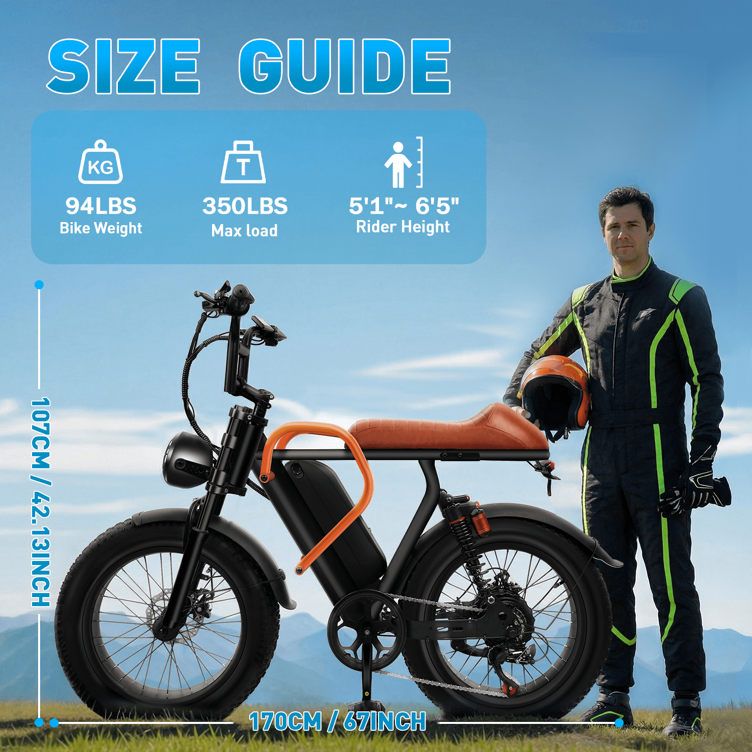 20" Fat Tire Electric Mountain Bike for Adults, 1500W Peak Motor 30MPH Electric Bike, 48V 18AH Removable Battery, Dual Suspension & 7-Speed, UL 2849 Certified