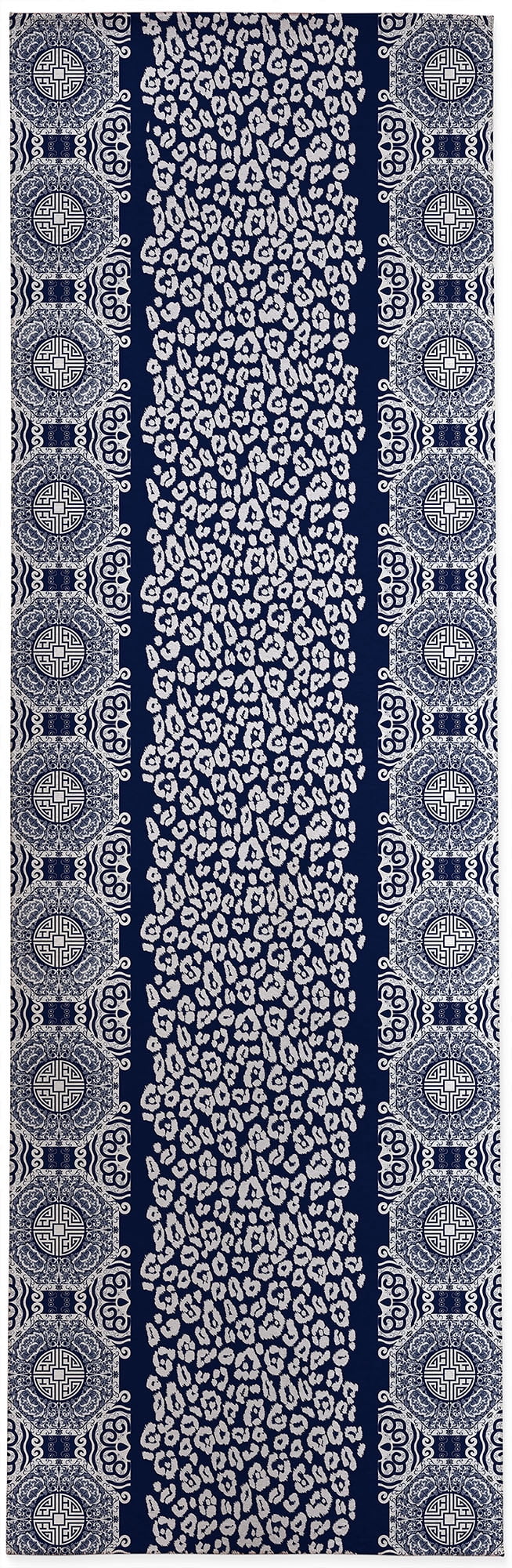 Mingleopard Navy & White Kitchen Mat by Kavka Designs - Walmart.com