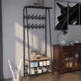 thumbnail image 2 of Hall Tree with Bench – 4-in-1 Rustic Entryway Organizer – 5 Hooks, Shoe Rack & Coat Rack – 200 lb Seat – Space-Saving – MDF & Steel – 70"H, 2 of 114