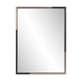 thumbnail image 5 of Tyler Dillon Handcrafted Black & Brass Metal Framed Mirror, 5 of 11