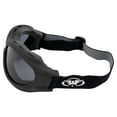 thumbnail image 3 of Global Vision Big Ben Anti Fog Motorcycle Safety Goggles Fitover Padded Black Frame w/ Smoke Yellow & Driving Mirror Lenses, 3 of 7