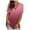Wine, variant on VANLOFE Women's Fashion Casual Gradient V-neck Short Sleeve Loose T-shirt Tops Summer Plus Size S-3XL