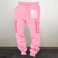 thumbnail image 2 of Styesk Men's Pants Men's Fashion Drawstring Elastic Waist Solid Color Casual Sweat Length Pants, 2 of 4