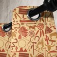 thumbnail image 4 of Ambesonne Western Grommet Curtain, Hat Snakes Bison Folklore, 50" x 63", Pale Orange Redwood, 4 of 6