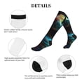 thumbnail image 6 of Bixox Neon Spectrum Cat Portrait Print Compression Socks,Compression Socks Women & Men Circulation for Medical,Running,Athletic, 6 of 7