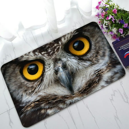 4x5 Mat - PHFZK Abstract Doormat, Animal Owl Night Owl Doormat Outdoors/Indoor Doormat Home Floor Mats Rugs Size 30x18 inches