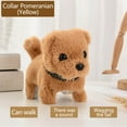 thumbnail image 3 of Electric Plush Dog, 7 Inch Walking Simulation Dog Electronic Puppy Pet Stuffed Animals Soft Plush Robot Dog Walking Barking Tail Wagging for Home Decor Birthday Party Favor, Yellow, 3 of 6