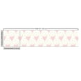 thumbnail image 3 of Ambesonne Valentine's Day Fabric by the Yard Upholstery, Brush Hearts Print, 3 Yards, Pale Rose Earth Yellow, 3 of 5