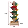 thumbnail image 2 of Unique Wood Tree Leaves Blocks Marble Ball Run Track Game Toy Children Educational Toys, 2 of 7