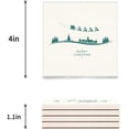 thumbnail image 3 of FMSHPON Merry Christmas Santa Claus Reindeer Set of 4 Coaster for Drinks, Absorbent Ceramic Stone Coasters Cup Mat with Cork Base for Home Kitchen Room Coffee Table Bar Decor, 3 of 4