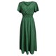 thumbnail image 3 of WILLBEST Vestidos Cortos Para Mujer, Vestido De Verano Para Mujer 2024, Vestido Bohemio Con Vuelo, Elegante Vestido De Manga Corta Con Cinturón, Vestido Maxi Para Vacaciones En La Playa, 3 of 3