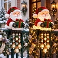 thumbnail image 5 of Winter Glow Santa Claus Icicle Light Decor Christmas Decor, LED Santa Claus Design Christmas Outdoor Decorations, Waterproof Hanging Christmas Lights for Porch, Yard, 5 of 7