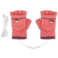 thumbnail image 2 of Women Female Double Sided USB Electric Heating Charging Warm Thermal GlovesWomen GS92, 2 of 4