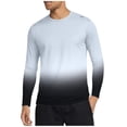 thumbnail image 2 of FNFYFH Long Sleeve Shirts for Men Big and Tall Workout Shirt Moisture Wicking Athletic Gym Running Tee Shirts Quick Dry Cooling Swimming T-Shirt Rash Guard, 2 of 6