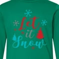 thumbnail image 4 of Inktastic Let It Snow, Snowflakes, Trees, Christmas, Xmas Long Sleeve Youth T-Shirt, 4 of 5