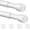 White, variant on 1 Pack Spring Tension Curtain Rod 17-41 Inch White Tension Rod Extendable Curtain Rod No Drilling Adjustable Spring Loaded Curtain Rods Tension Rods For Windows,Closet,Doorway,Kitchen,Bookshelf