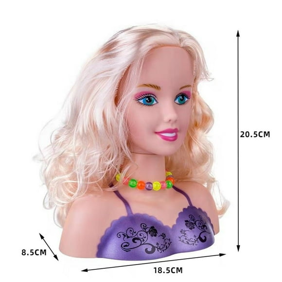 Kidstoy Fidget Toys Pesoncarl Doll Head for Hair Styling Doll Head for Girls Hair Styling Deluxe Hairstyle Hair Makeup Doll Toys Hairdresser Pretend Play Game 24ml Toddler Toys