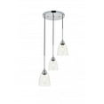 thumbnail image 1 of Living District LD4013D16C Felicity 3 Light Chrome Ceiling Pendant, 1 of 4