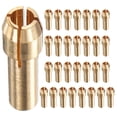 thumbnail image 1 of Uxcell Juego de Mandriles de Latón de 30 Piezas, 1/8 Pulgada/ 3.2 mm, Diámetro del Vástago de 4.2mm para Herramientas Rotativas [Dorado], 1 of 6