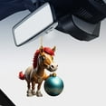 thumbnail image 2 of Adorno colgante Lemononstore 2D con diseño de caballo de dibujos animados, pequeño colgante de acrílico, accesorios G, 2 of 8