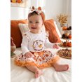 thumbnail image 4 of Miaouyo Toddler Girl Thanksgiving Outfits Long Sleeve Tops + Pumpkin Print Skirt, 4 of 8