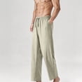 thumbnail image 2 of Eagokdc Stretch Pants for Men Casual Summer Loose Exercise Drawstring Jogging Big And Tall Pant With Pockets Size S-4XL, 2 of 7