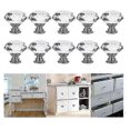 thumbnail image 1 of 12pcs 30mm Crystal Glass Cabinet Dresser Knob Diamond Drawer Door Knobs Pull Handles, 1 of 5