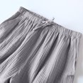 thumbnail image 4 of YUGYXL Cotton Linen Shorts for Women Summer Drawstring Comfy Shorts 2025 Trendy Stretch Waist Quick Dry Holiday Shorts with Pockets Gray L, 4 of 6