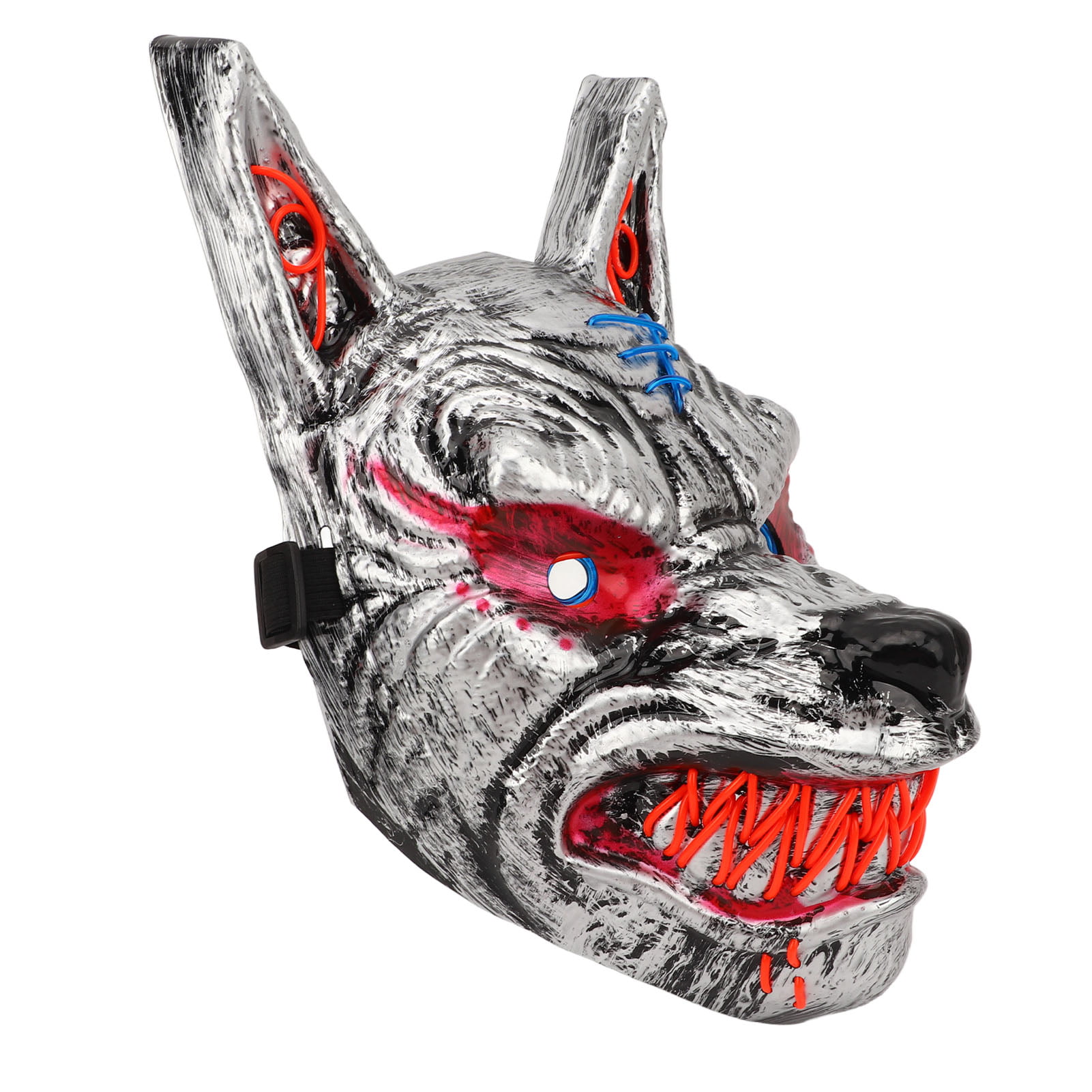 LED Halloween Wolf Head , Shock Resistant Funny Lifelike Details Halloween  Wolf Head Anime Demon PVC Scary For Carnival For Role Play For Kids |  Walmart Canada