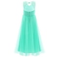 thumbnail image 4 of MSemis Big Girl Mesh Cutout Back Flower Girl Long Dress, 4 of 7