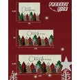 thumbnail image 6 of Christmas Garage Door Banner Cover 6 x 13 ft, Merry Christmas Green and Red Plaid Buffalo Tree Beige Christmas Garage Door Decorations Holiday Christmas Backdrop Decor for Winter New Year Xmas Party, 6 of 6