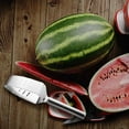 thumbnail image 4 of Usloyux under $5 Stainless Steel Fruit Cutter, Stainless Steel Triangular Watermelon Cutter & Fruit Divider, Efficient Slicing Tool for Melon Cantaloupe Pine Fruit, Easy Grip Handle, 4 of 5