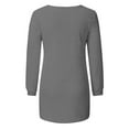 thumbnail image 4 of Harpily Women's Fashionable Long Sleeve Pullovers Loose Fuzzy Jumper Sweater Grey L, 4 of 7