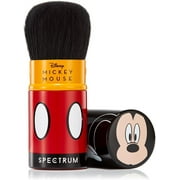 Spectrum Collections Mickey Mouse Kabuki Make Up Brush, Spectrum Single Retractable Kabuki Brush for Foundation, Blusher and Powder, Great for Travelling, Official Disney Makeup Brush, Mickey Mouse