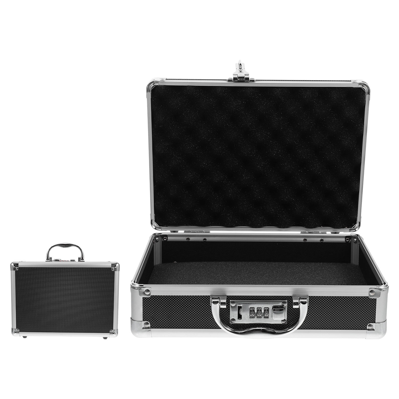 LEORX 1Pack Versatile Use Hard Briefcases for Men with Wear-Resistant Buffer Feet 11.4x8.06x4.13in