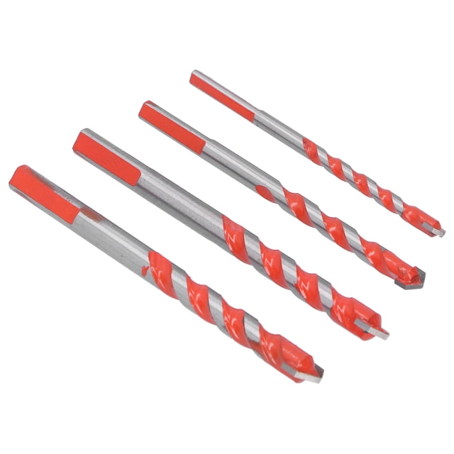 Steel Drill Bit, Hole Opening Tool Easy To Install Drill Bit Set, For Drilling Blocks,Hard Plastics,Cement Drilling Through Tiles,Glass