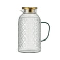 thumbnail image 2 of Pichet en Verre 2000 ml Grande Capacité pour Eau, Thé, Jus – Borosilicate Résistant aux Hautes Températures avec Filtre, Compatible Réfrigérateur pour Réceptions d'Été, 2 of 6