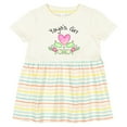 thumbnail image 3 of Inktastic Yaya's Girl Heart Flowers Girls Baby Dress, 3 of 5