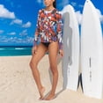 thumbnail image 6 of joogoo Womens UPF 50+ Sun Shirts Tie Dye Flower Long Sleeve UV Protection Rash Guard Tops S, 6 of 7
